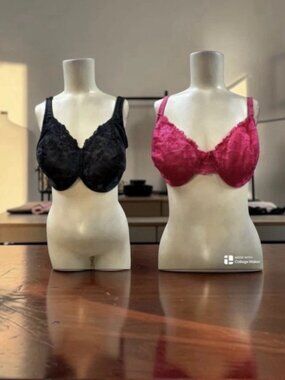 Apt.9/Breezies, Woman, 2 Bras $ 13 Each,Pink,Black,Size 38DD,Adjustable Straps.!